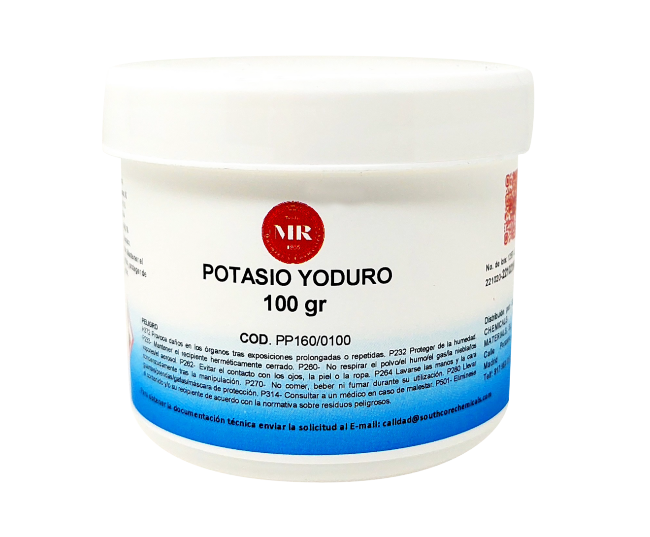 Potasio yoduro 100 gr tiendas mr 1866